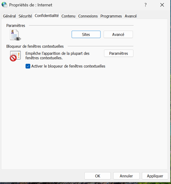 bloqueur pop up